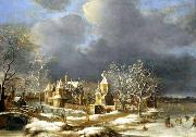 BORSSUM, Anthonie van Poelgeest Castle at Koudekerk near Leiden oil painting picture wholesale